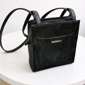 Rosetti Black Leather Mini Shoulder Bag